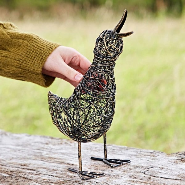 Paper High Aarti the Small Slim Duck Wire Garden Ornament