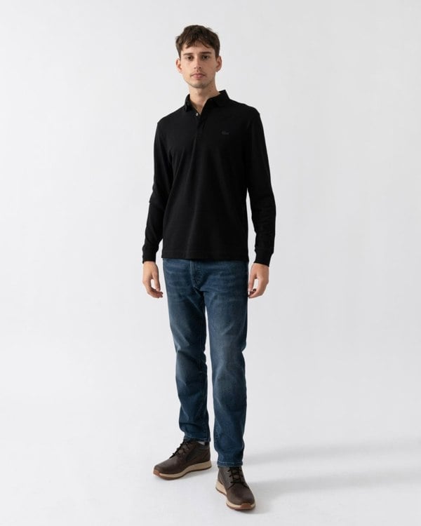 Lacoste Mens Long Sleeve Polo PH2481-00 - Black 031