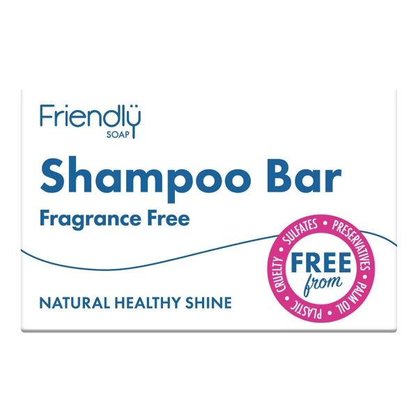 Friendly Soap - Natural Shampoo Bar - Fragrance-free - 4 X 95g