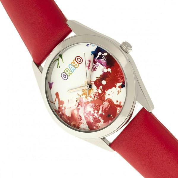 Crayo Graffiti Unisex Watch - Silver/Red - CRACR4002