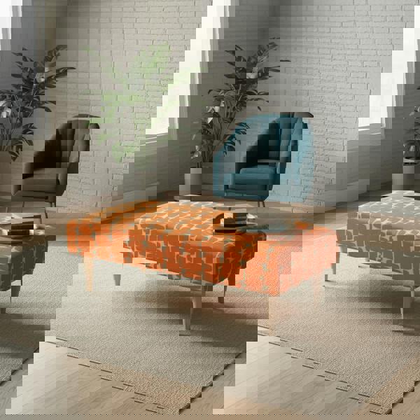 Contemporary Entrance Bench for Stylish Flats – Premium Stitched Lid Ottoman Bench - ISTOOLS