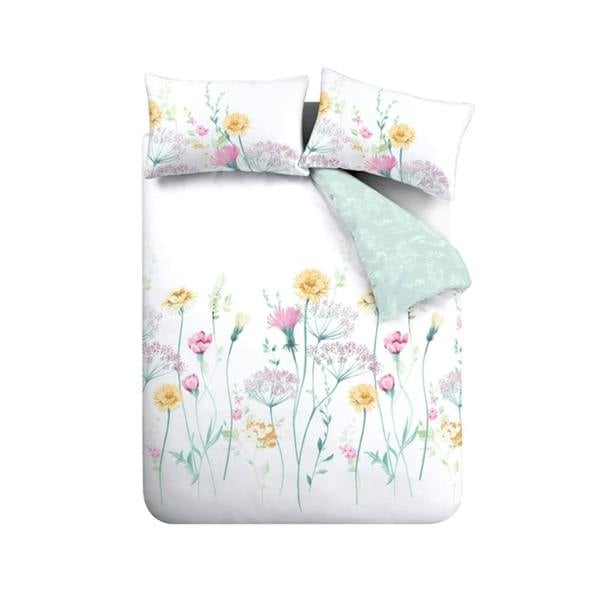 Meadowsweet Floral Bright Duvet Cover Set