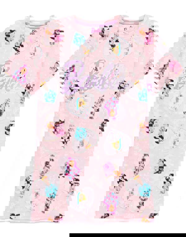 Barbie Girls Pink Short Sleeve Nightdress