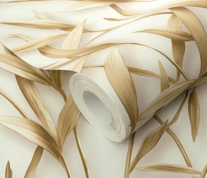 Erismann Golden Balance 3D Leaves Wallpaper