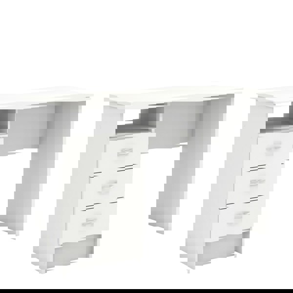 Furniture To Go Function Plus Desk 3 Drawers in White