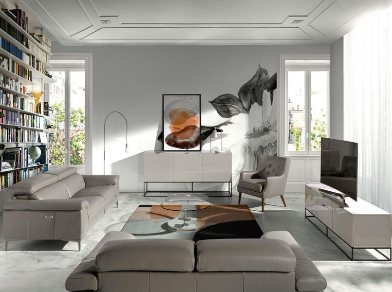 Angel Cerdá Chester Armchair Dark Grey Leather 5085