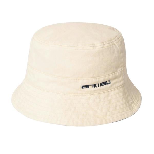 Animal Womens Indie Logo Organic Bucket Hat - Cream