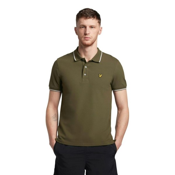 Lyle & Scott Tipped Polo Shirt - Olive