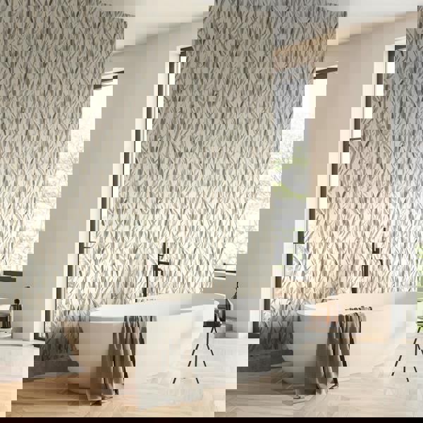 Hoopla Walls Eucalyptus Whisper - Stone & Linen 10m Wallpaper