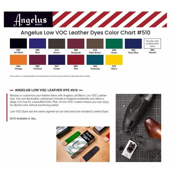 Angelus Low VOC Leather Dye - Non-Flammable Formula 3oz