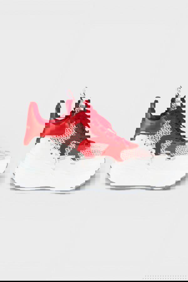 Alexander McQueen Oversized Runner White Red