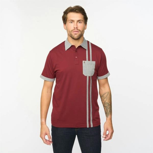 Gabicci G55X06 Short Sleeve Jersey Shirt Gabicci Classic MULBERRY