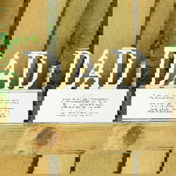 Personalised Memento Company Personalised Free Text Heart Wooden Dad Ornament