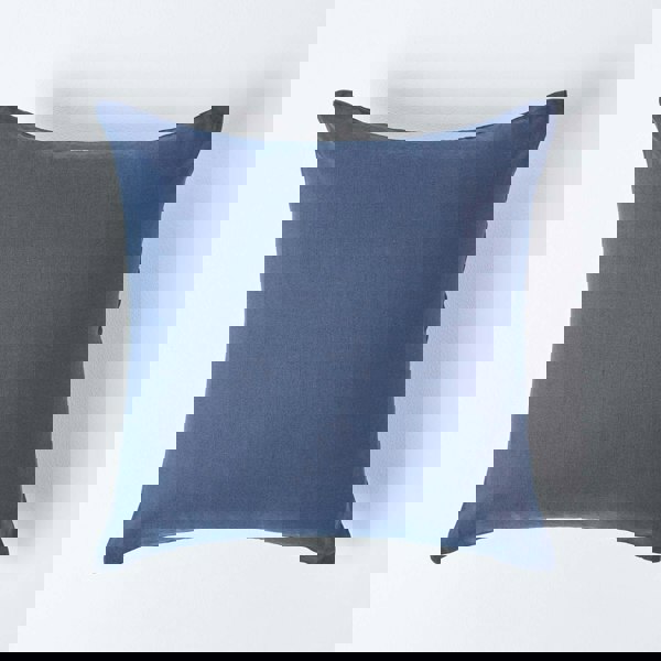 HOMESCAPES French Flax Linen Pillowcase, European Size