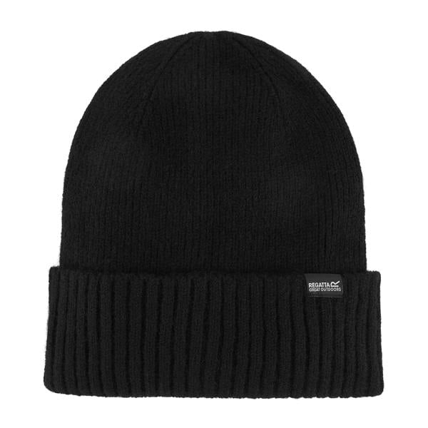 Regatta Womens Basic Ribbed Beanie - Black