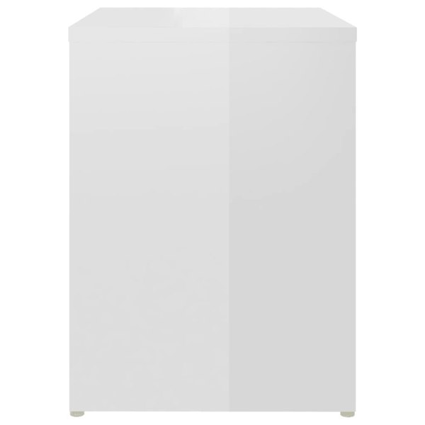 Berkfield Bed Cabinets 2 pcs High Gloss White 40x30x40 cm Engineered Wood