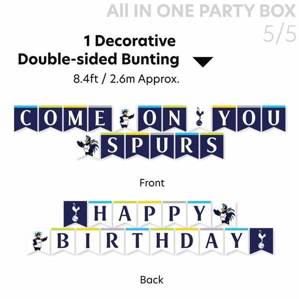 Tottenham Hotspur FC All in One Party Box Set, Kitchen Accessories, Sports, Gift