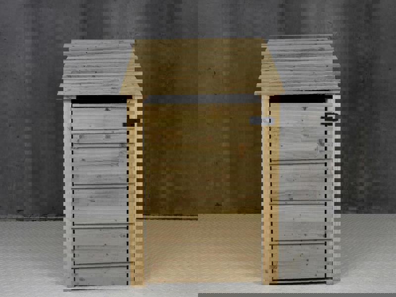 Arbor Garden Solutions Wooden Log Store with Door and Shelf W-79cm, H-126cm or 180cm, D-88cm