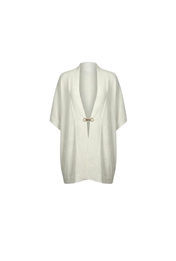 James Lakeland Relaxed Clasp Front Cover-Up - White