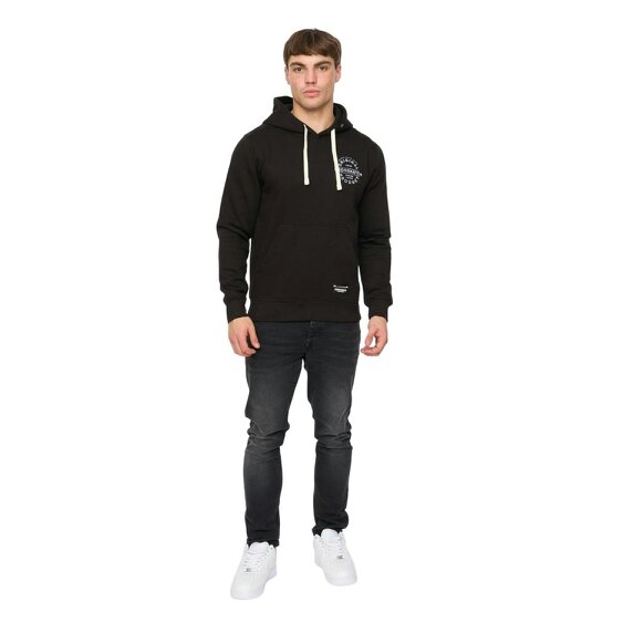 Crosshatch Mens Cresswell Hoodie - Black - Black - XXL - 60% Cotton/40% Polyester