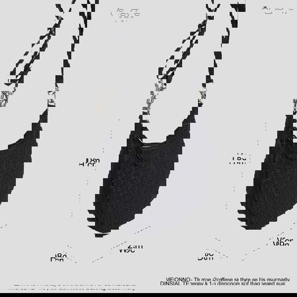 Real Hide Bags 'Wonder Weave' Black Real Leather Woven Designer Shoulder Crossbody Bag