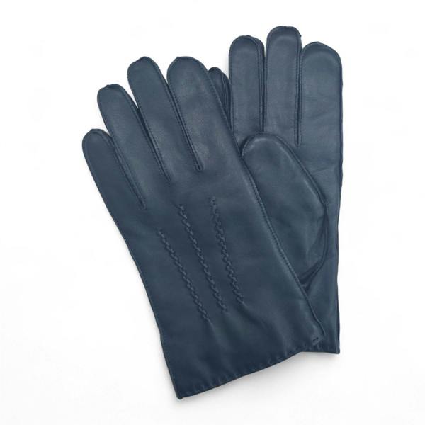 Infinity Leather Men’s Italian Leather Warm Wool Lining Winter Stich Design Gloves - M-LGV-205