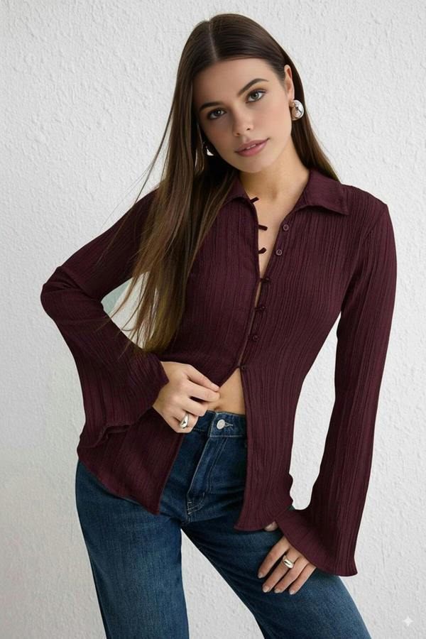 WOVCOR Textured Woven Shirt