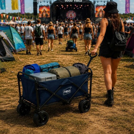 Neo Direct Neo Navy Folding Wagon Garden Cart 138L 120kg