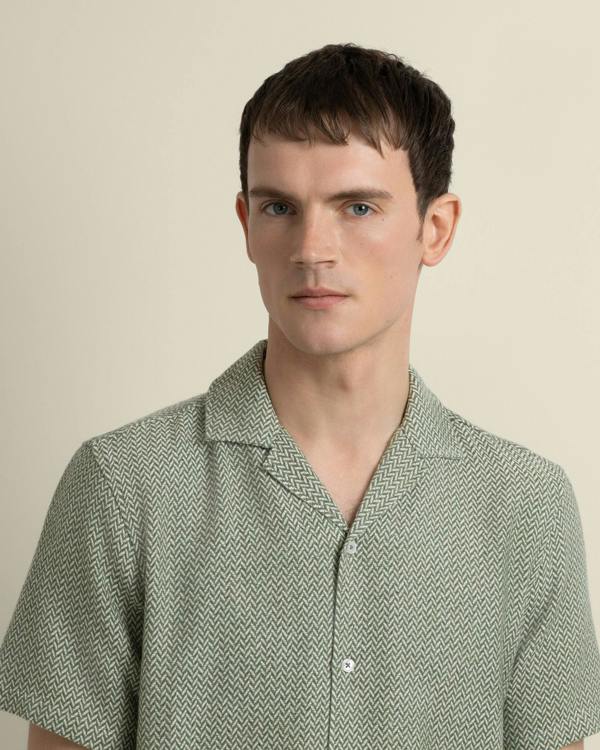 Larsson & Co Wray - Chevron Short Sleeve Shirt