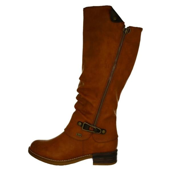 Rieker Ladies Rieker Knee High Boots Warm Lining With Rieker Tex 94652