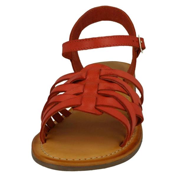 Leather Collection Ladies Leather Collection Flat Strappy Sandals F00200