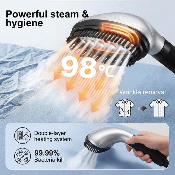 Spector Upright Garment Clothes Steamer 3.3L Vertical Standing Steamer 4 Levels