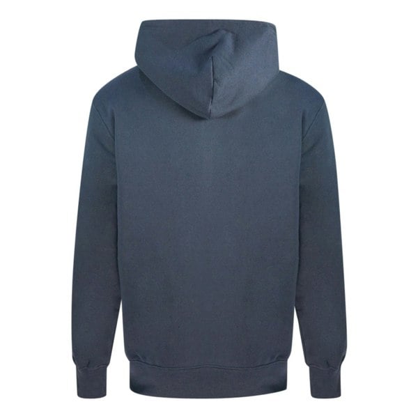 Champion Half Zip Asymmetric Pocket Logo Hoodie - Navy Blue