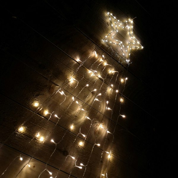 Samuel Alexander 3m Indoor Outdoor Shooting Star Multifunction LED Christmas Decoration with Timer in Warm White