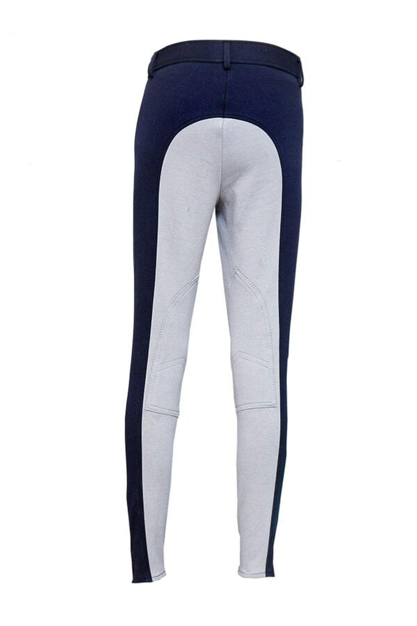 eQuitack Women's Stretchy Self Seat Horse Riding Jodhpurs Black/Grey