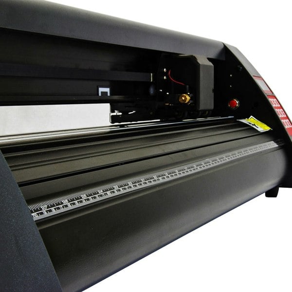 PixMax 38cm clam heat press and vinyl cutter with sleek black design, precision cutting blade, and adjustable settings for various materials