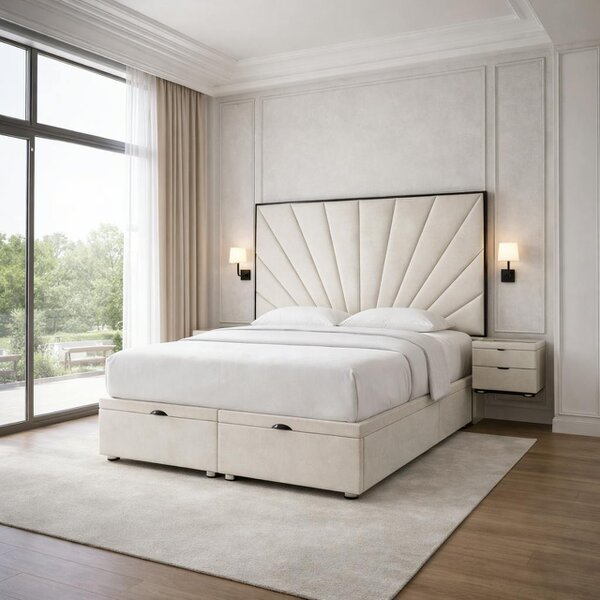 Great British Beds Mercer Divan Ottoman with Contrast Piping