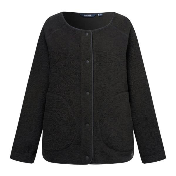 Regatta Womens/Ladies Lea Borg Snap-Front Fleece - Black - 