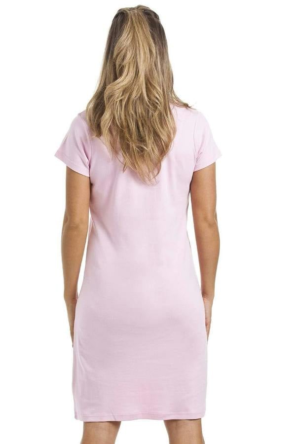 Womens Multi-Coloured Various Print Short Sleeve Cotton Nightshirt