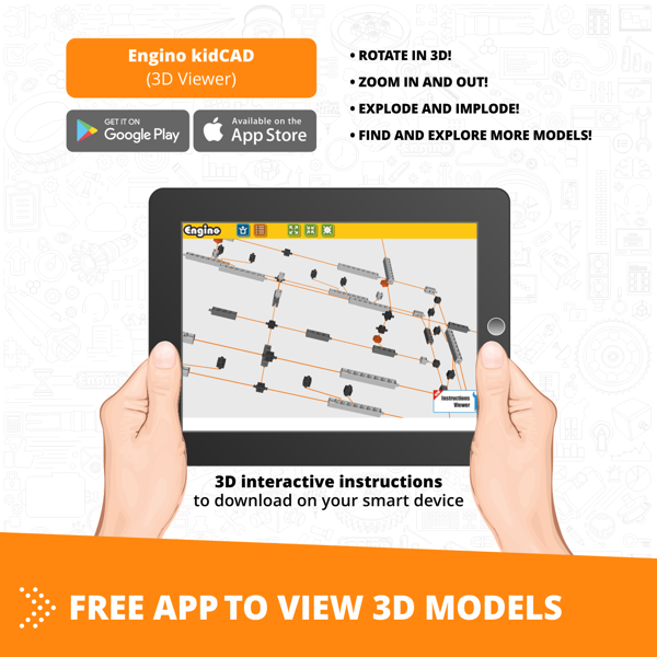 Engino Creative Builder: 50 Models Motorised - Multimodel Set