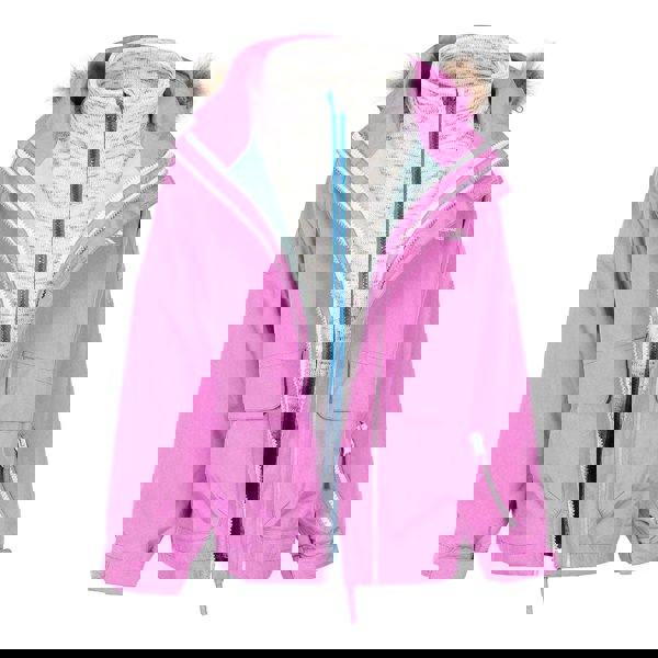 Trespass Childrens/Kids Outshine 3 in 1 Waterproof Jacket - Pink