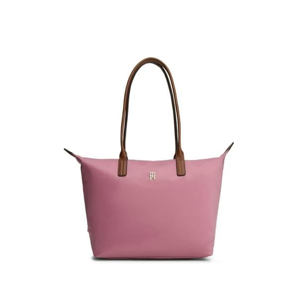 Tommy Hilfiger Popette Monogram Nylon Tote Bag - Rose Pink - 