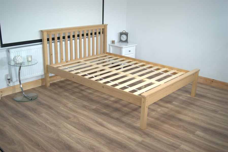 Mission TM Wiltshire Solo Pine Wooden Bed Frame - UV Waxed