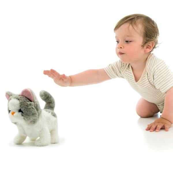 Pugs at Play Sasha Interactive Walking Cat Plush Toy