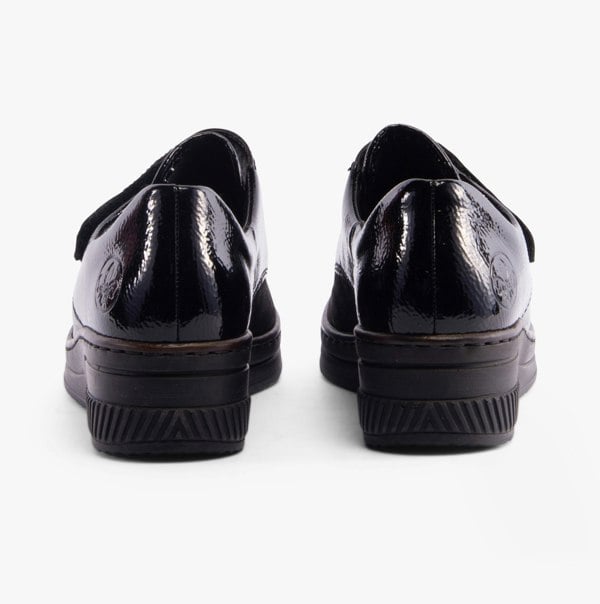 Rieker Leaves Womens Shoes - Black (487C0-00)