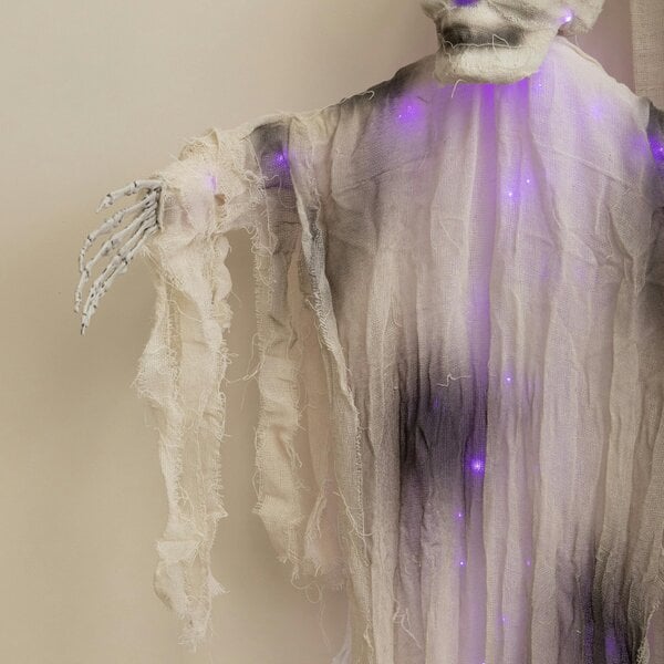 Samuel Alexander 1.47m Light Up Hanging Halloween Mummy with Purple LEDs