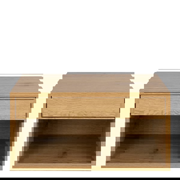 Furniture To Go Cholet Square Bedside Table with 1 Drawer in Oak