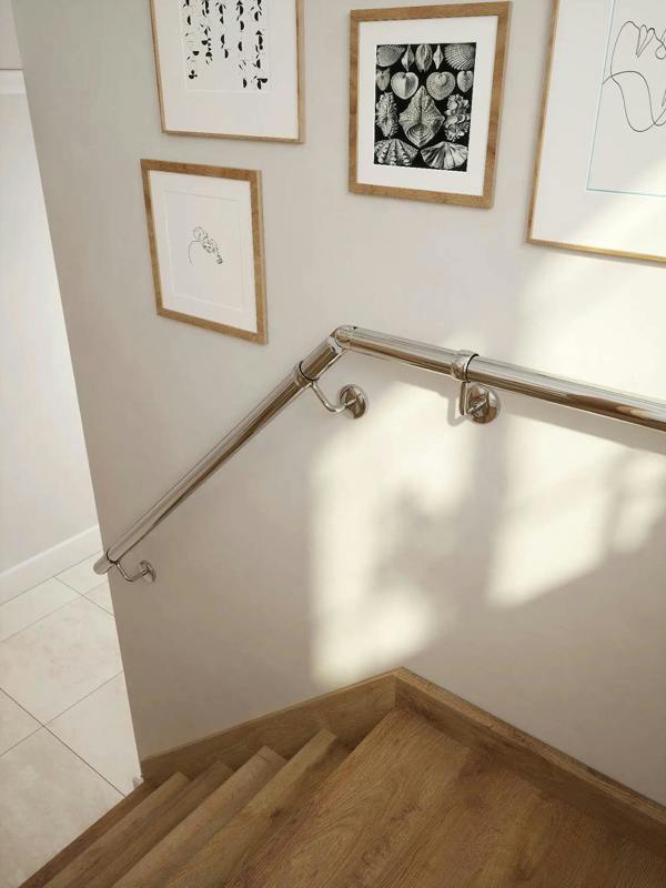 Handrails Direct Radway Chrome Half Turn Handrail