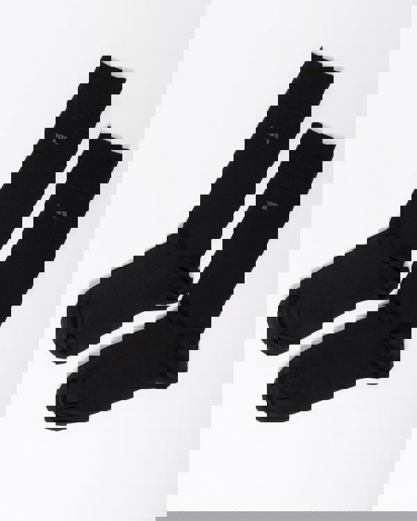 BOSS Orange 2-Pack Mens Regular-Length Socks in a Mercerized-Cotton - Black 001