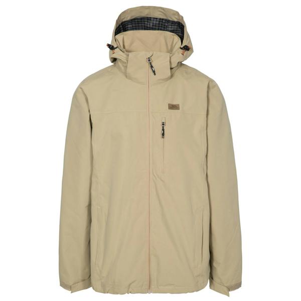 Trespass Mens Weir Waterproof Jacket - Tan - 